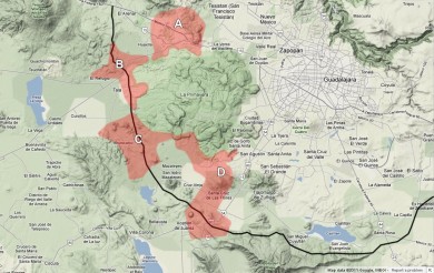 Esta es la trayectoria del Macrolibramiento, que atraviesa siete municipios alrededor de la ZMG