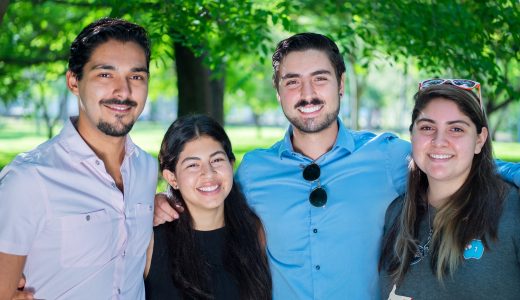 Francisco Frías Ramírez de Comercio y Negocios Globales; Sofía Orta Arriola de Comercio y Negocios Globales; Jerónimo Celis Rodríguez de Administración de Empresas y Emprendimiento; y Fernanda Villagrán López de Ingeniería en Nanotecnología.