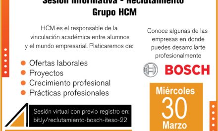 Sesión informativa – Reclutamiento Grupo HCM